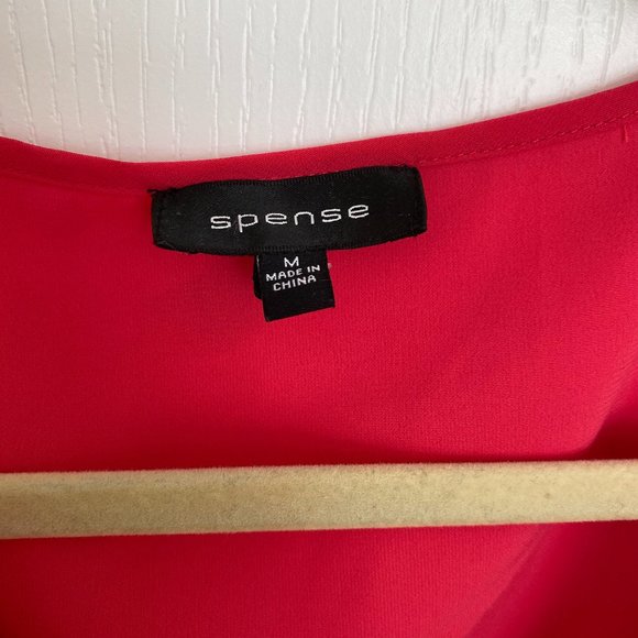 Spense Peplum Pink Top Size M - Picture 2 of 3